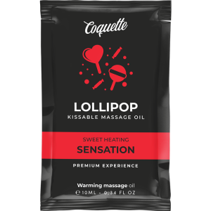 COQUETTE CHIC DESIRE - ÓLEO DE MASSAGEM BEIJVEL DE BOLSO COM EFEITO DE CALOR PIRULITO 10 ML